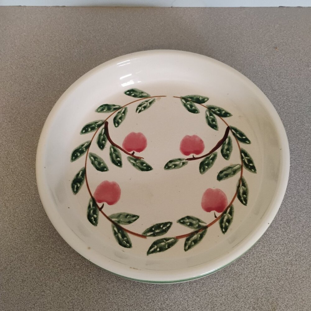 Crock Shop Santa Ana Ca Cherry Pie Plate/Serving Bowl